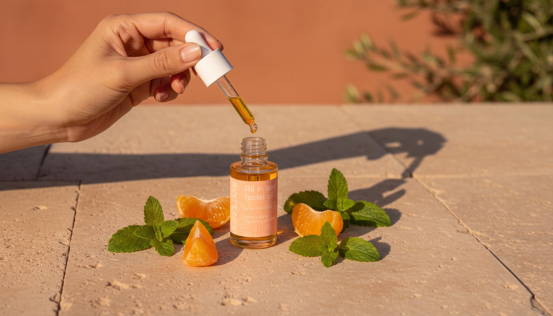 All in one facial oil